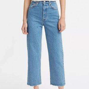 NWT Levi’s (Premium) Ribcage Straight Ankle Jeans Size 23 Jazz Wave